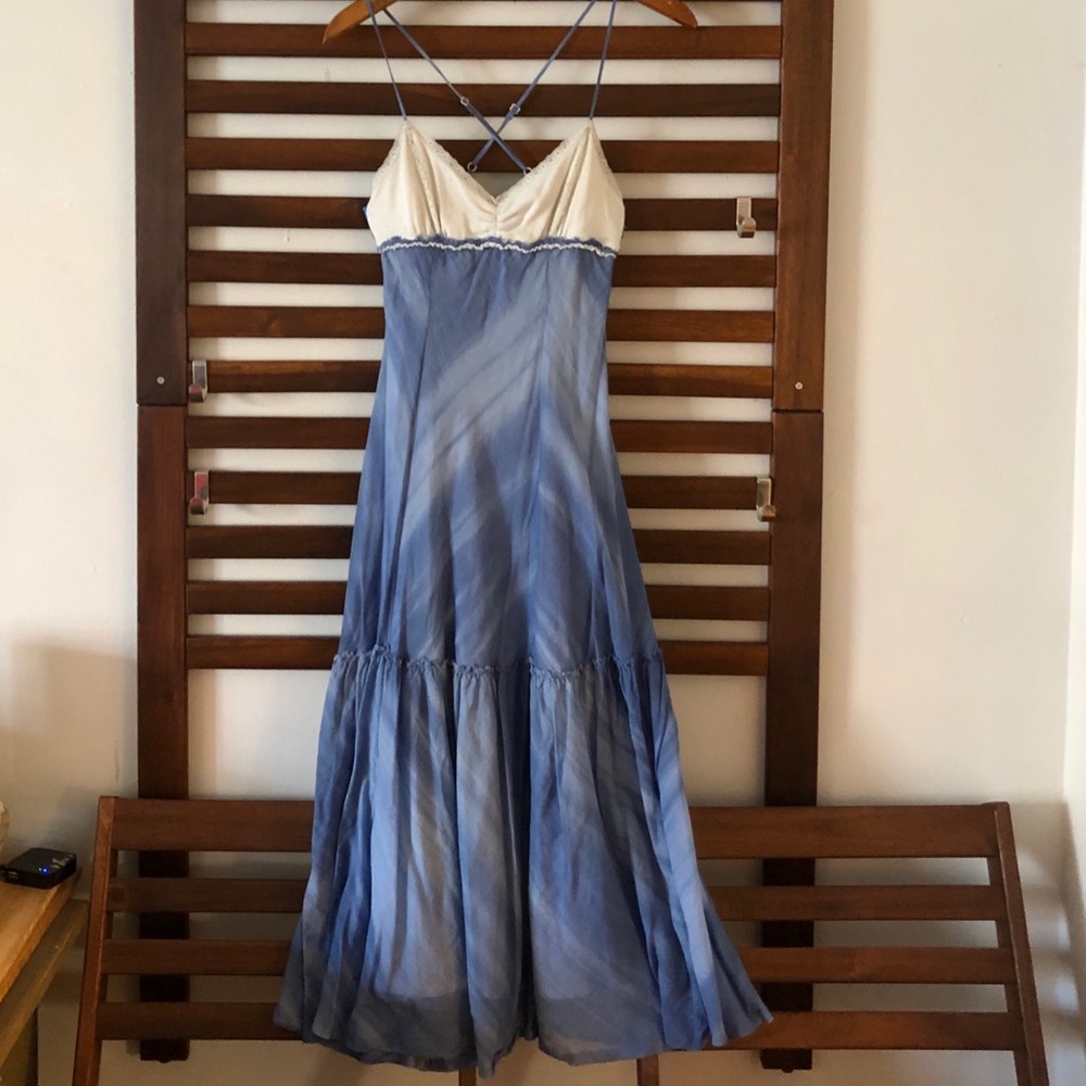 Free People Light Tie Dye Cotton Dress